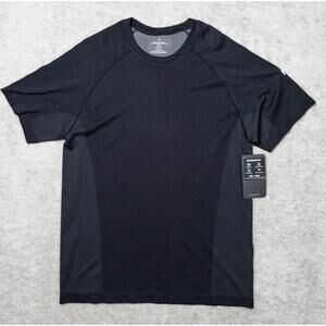 Fabletics Black Training Day Tee Short Sleeve Workout T Shirt Mens Size L NWT